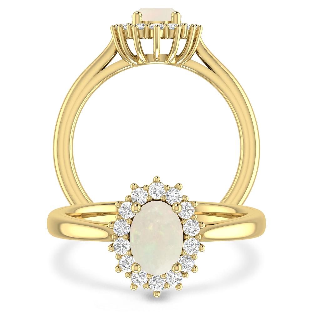 Yellow Gold - Opal