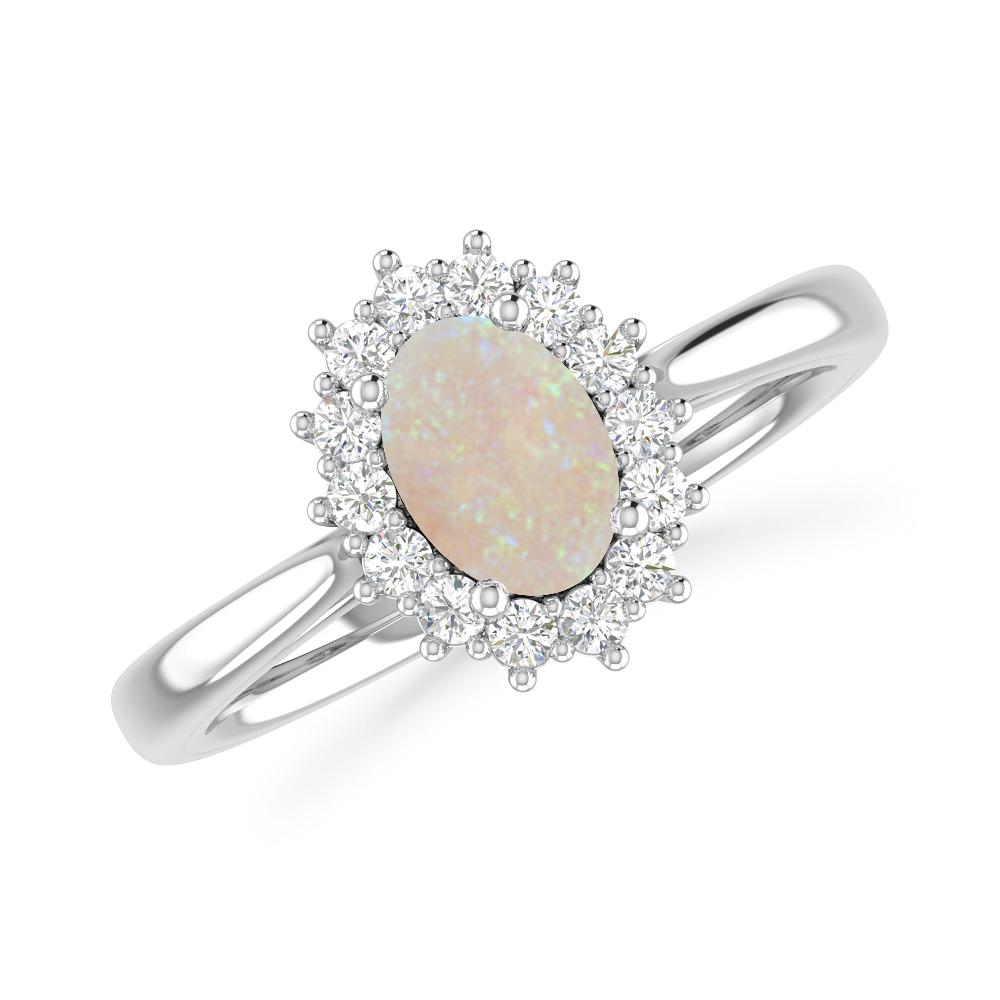 White Gold - Opal