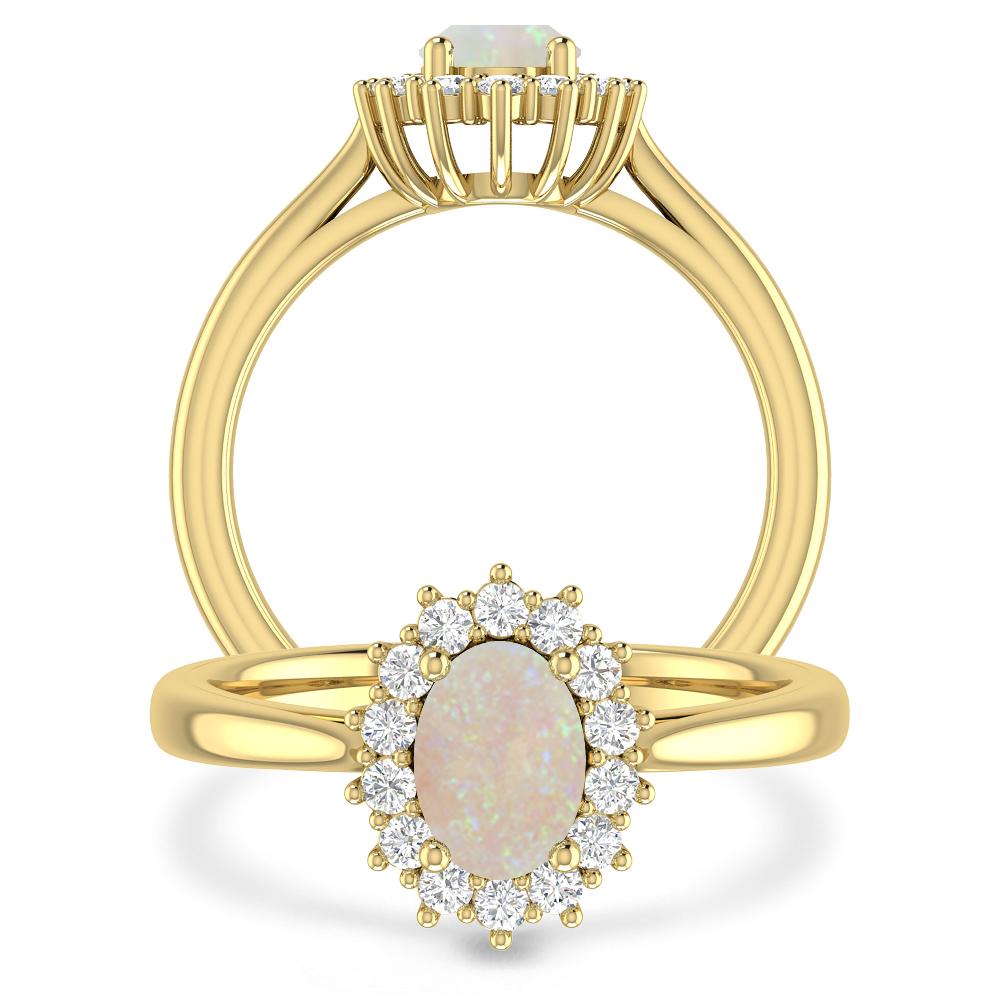 Yellow Gold - Opal