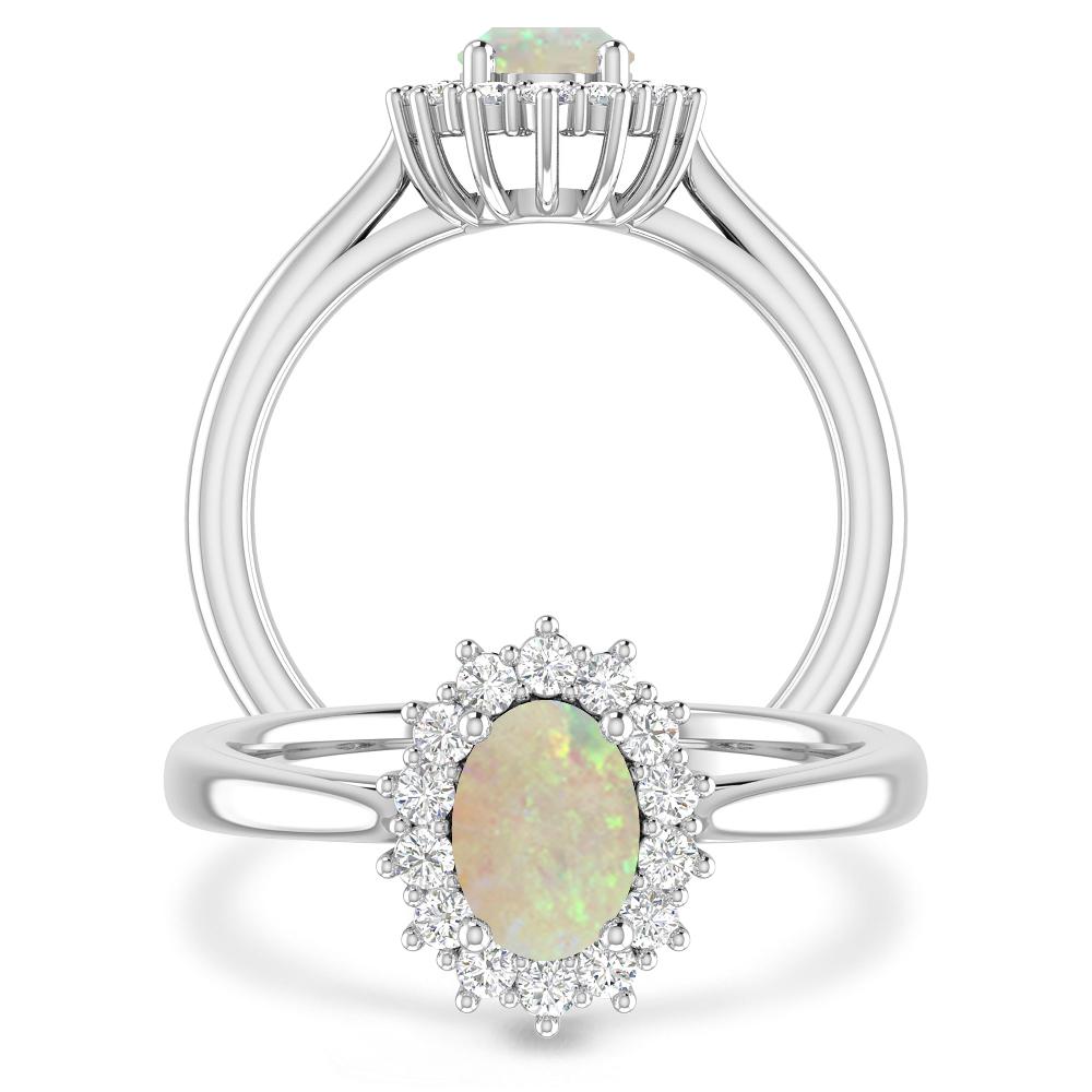 White Gold - Opal