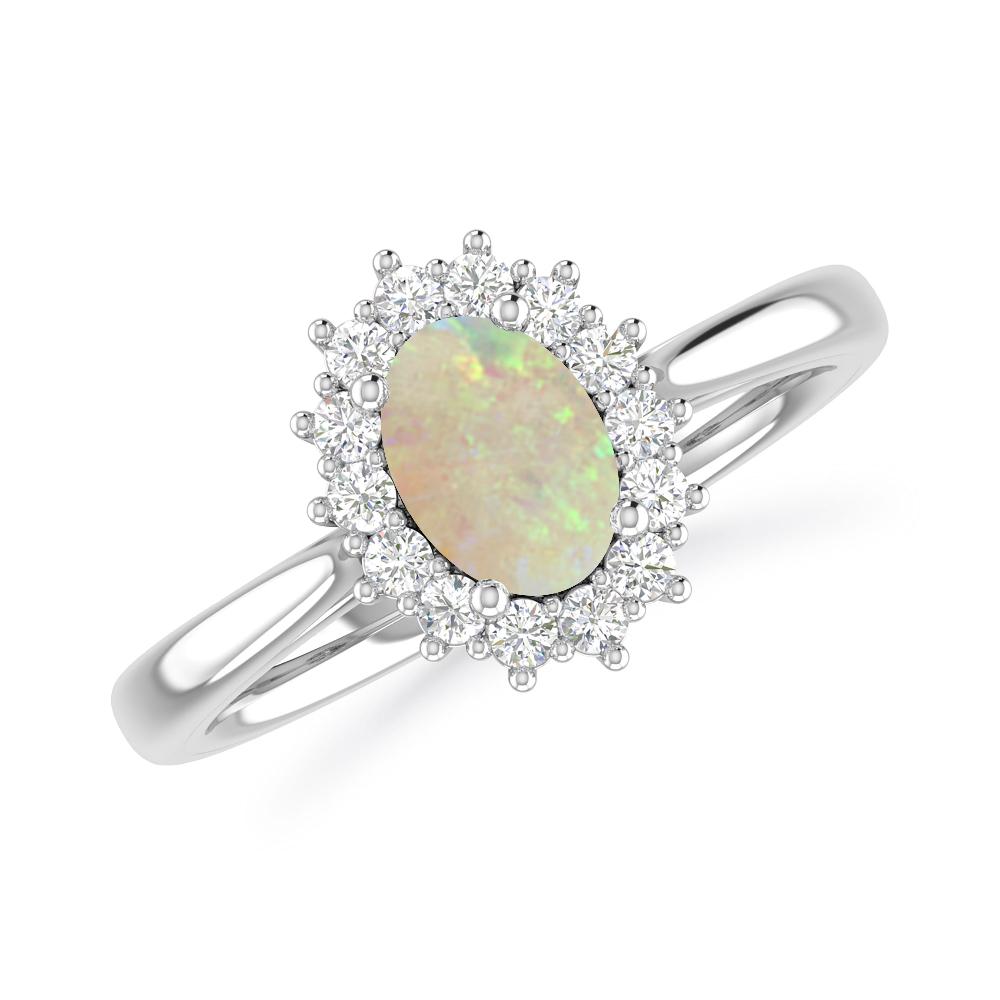 White Gold - Opal