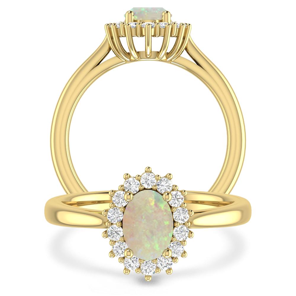 Yellow Gold - Opal