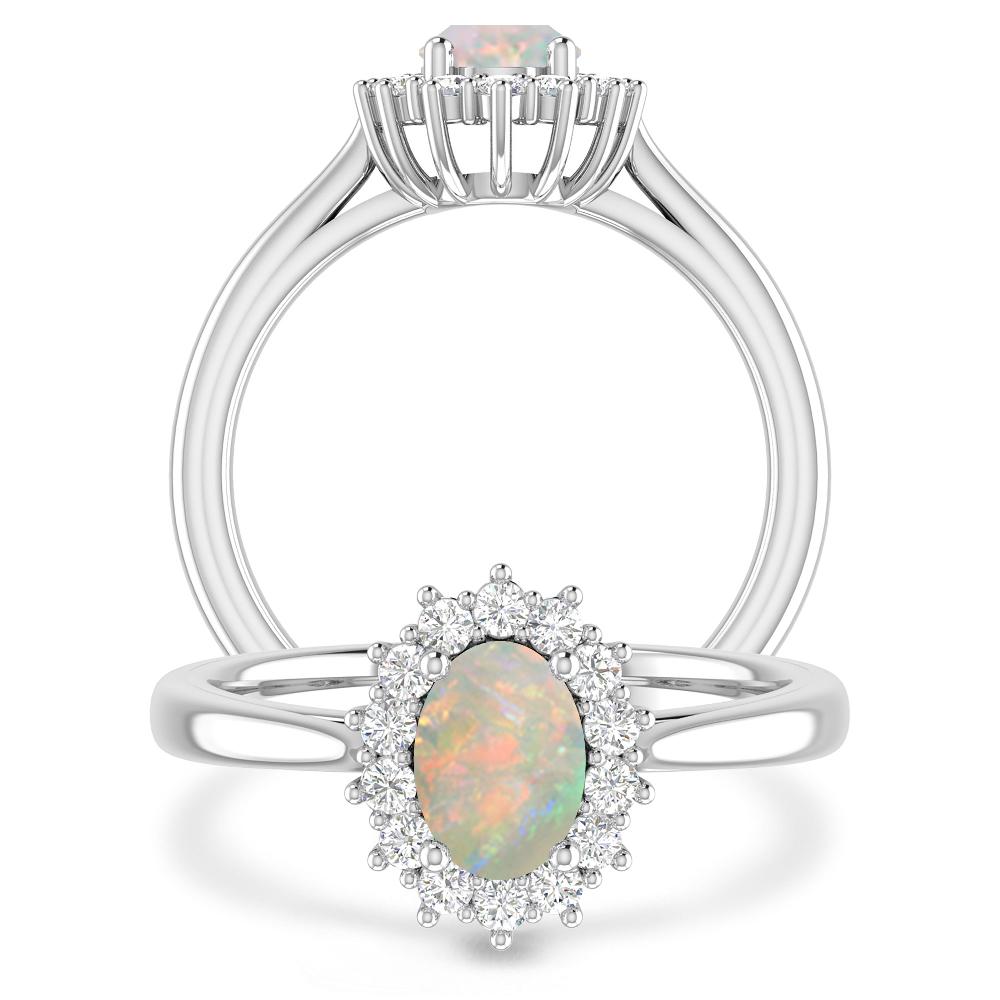 White Gold - Opal