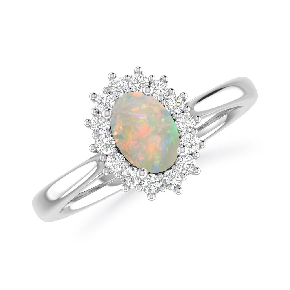 White Gold - Opal