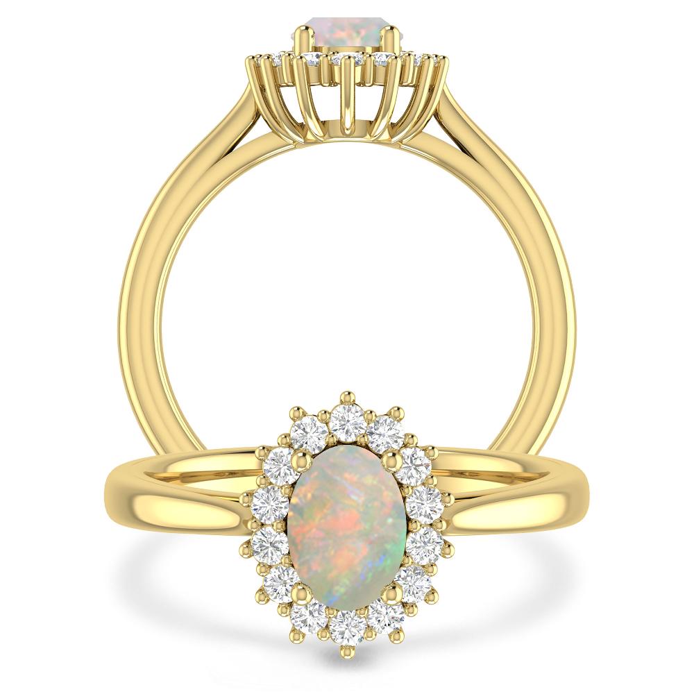 Yellow Gold - Opal