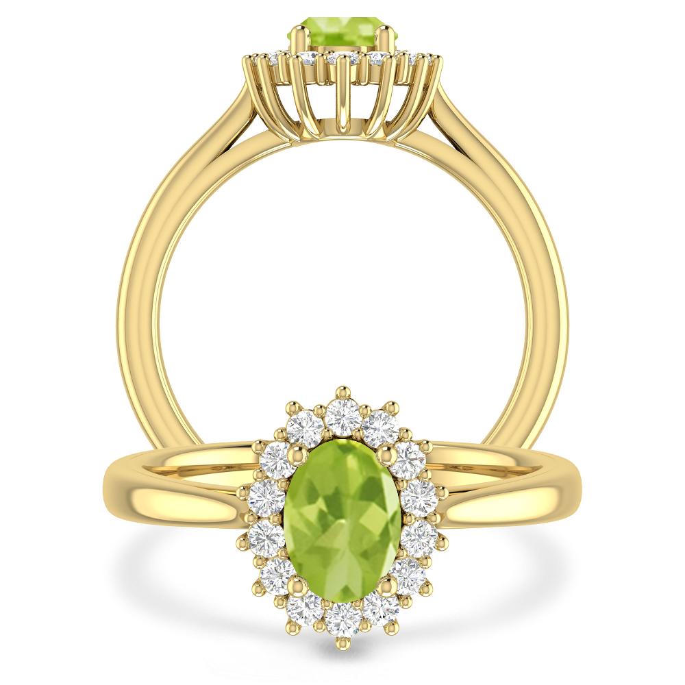 Yellow Gold - Peridot