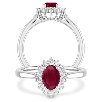 White Gold - Ruby