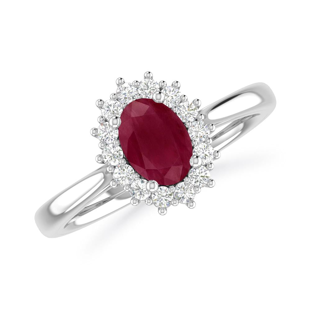 White Gold - Ruby