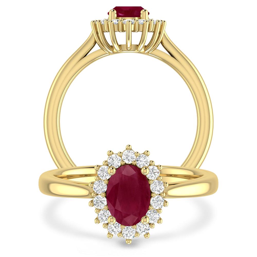 Yellow Gold - Ruby