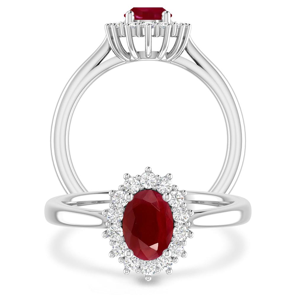 White Gold - Ruby