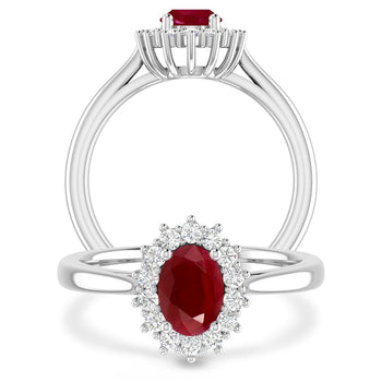 White Gold - Ruby