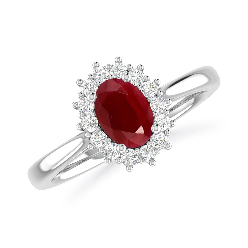 White Gold - Ruby