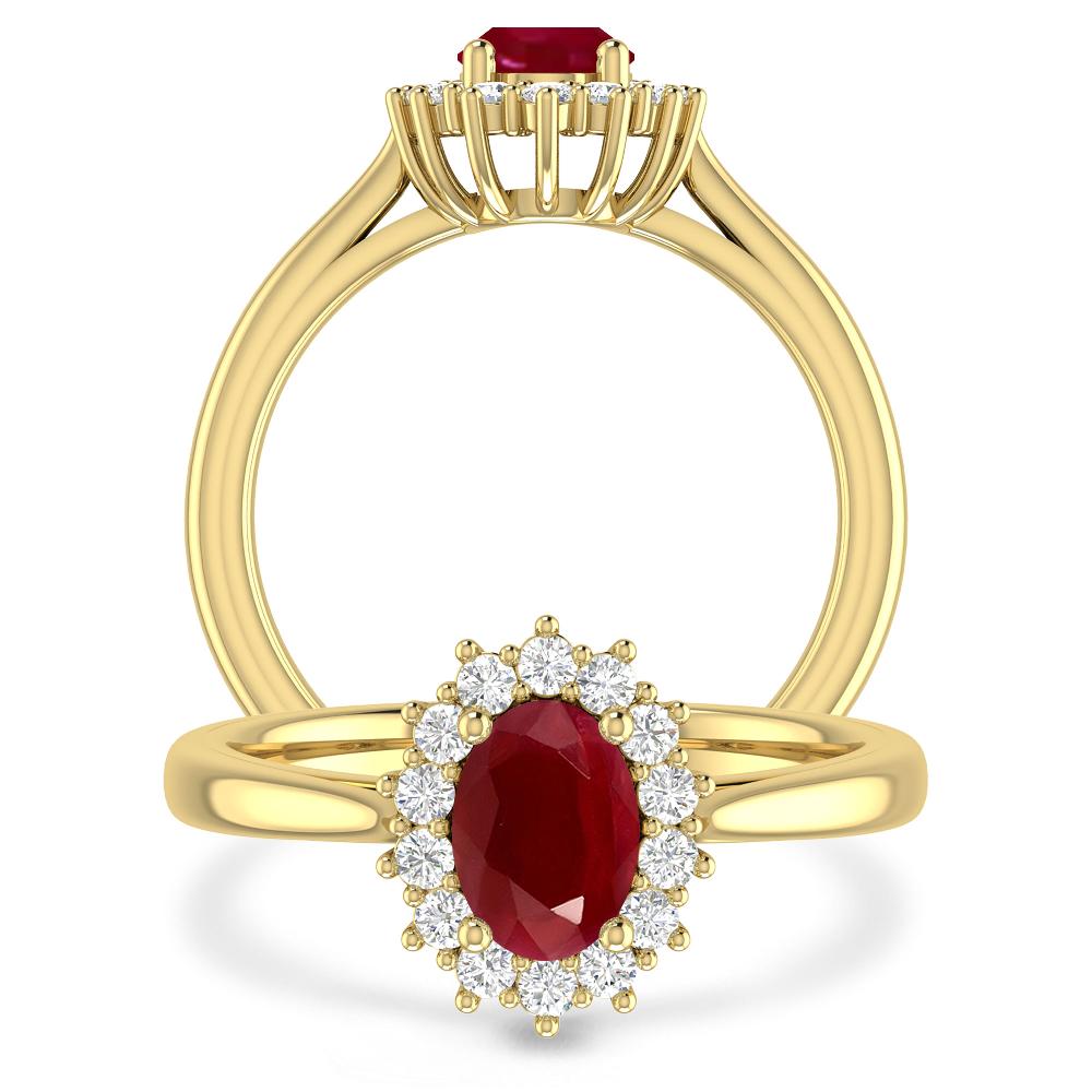 Yellow Gold - Ruby