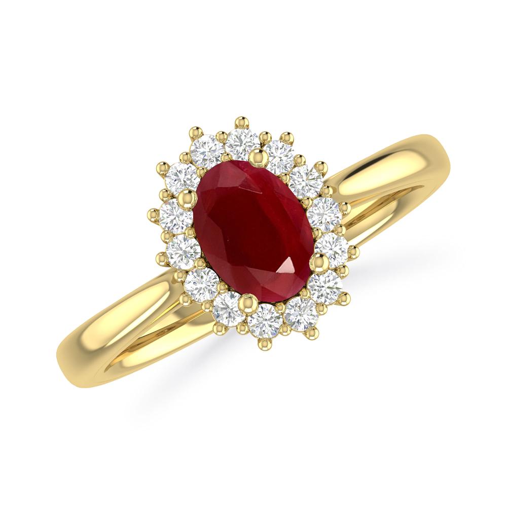 Yellow Gold - Ruby