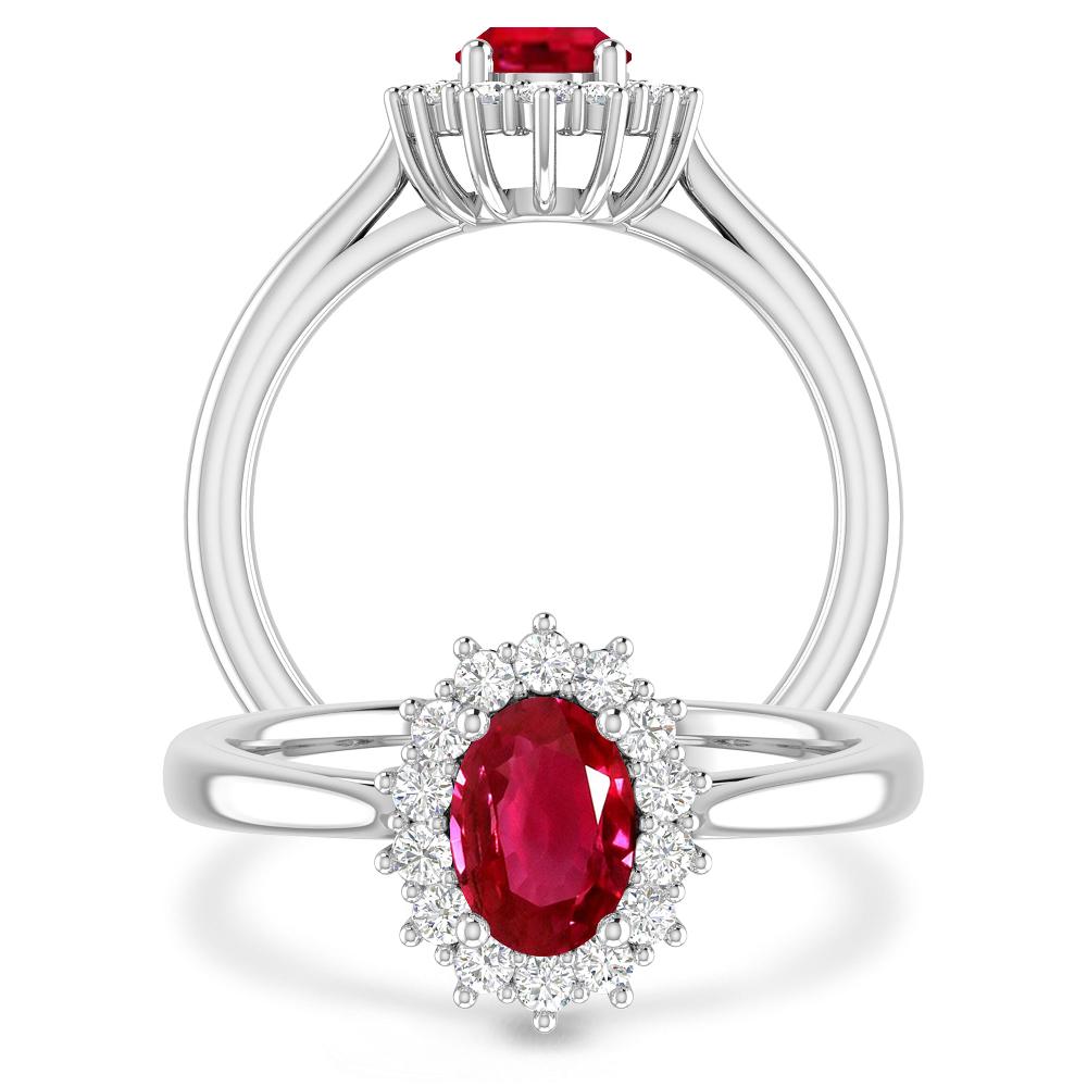 White Gold - Ruby