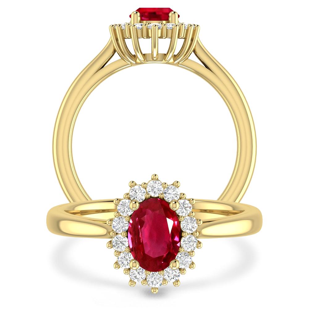 Yellow Gold - Ruby