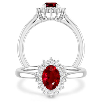 White Gold - Ruby