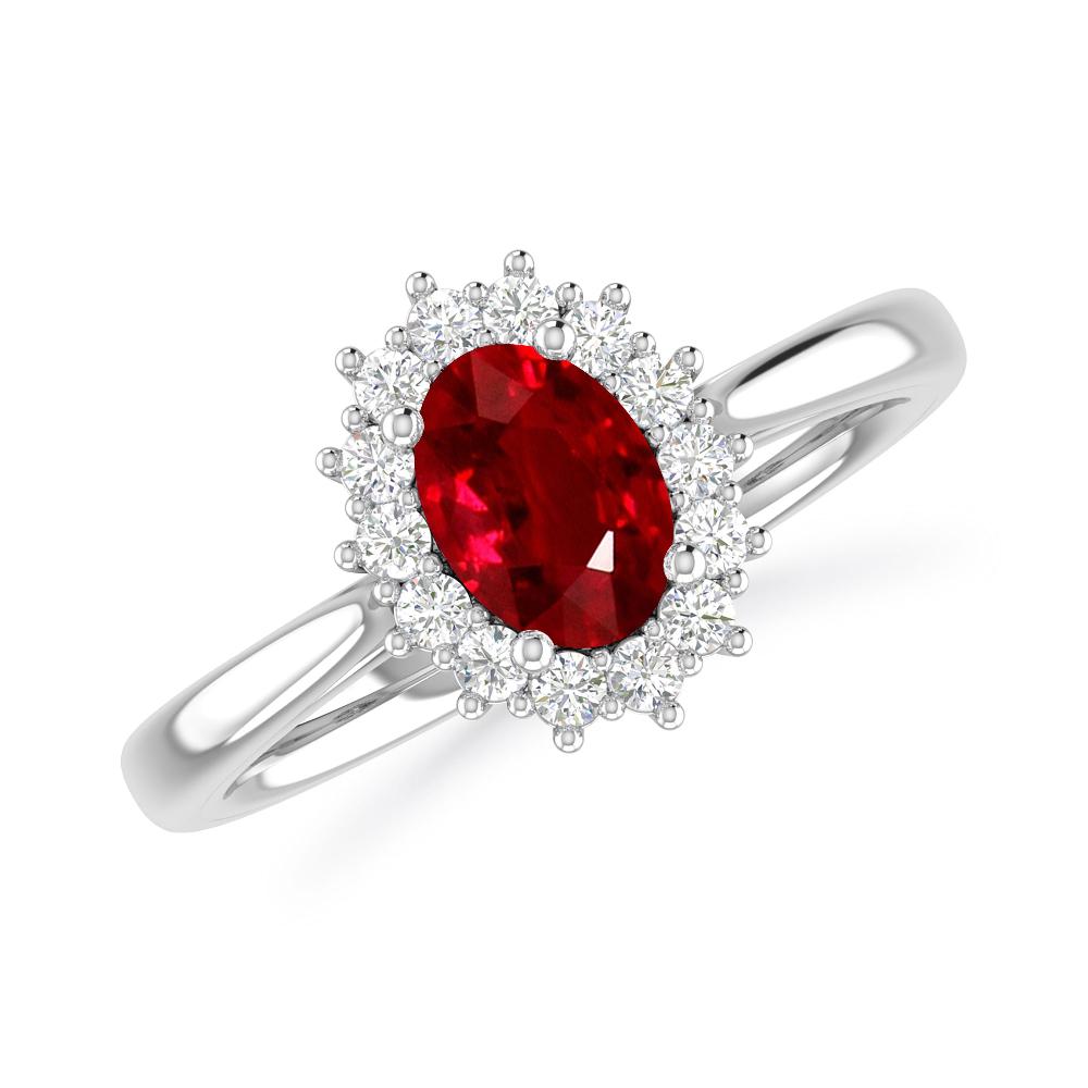 White Gold - Ruby