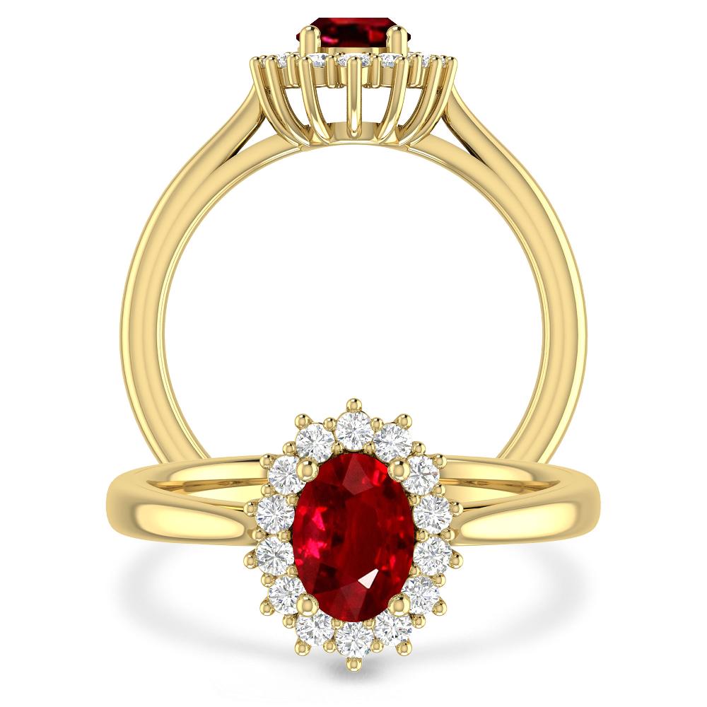 Yellow Gold - Ruby