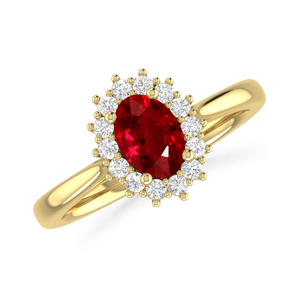 Yellow Gold - Ruby