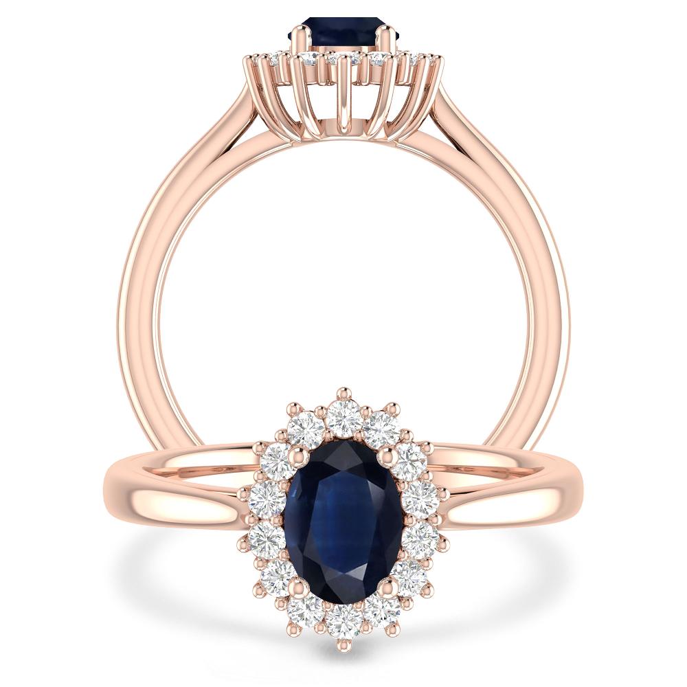 Rose Gold - Sapphire