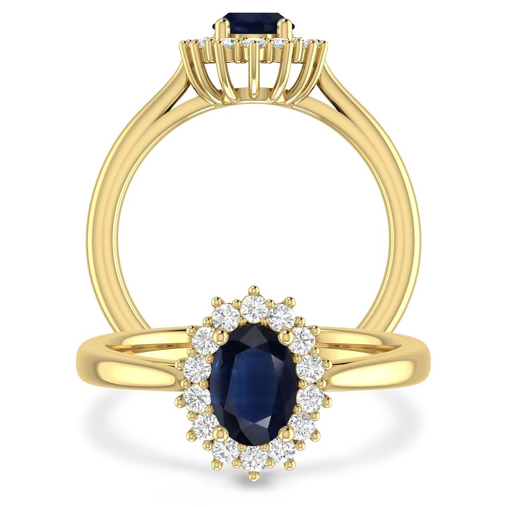 Yellow Gold - Sapphire