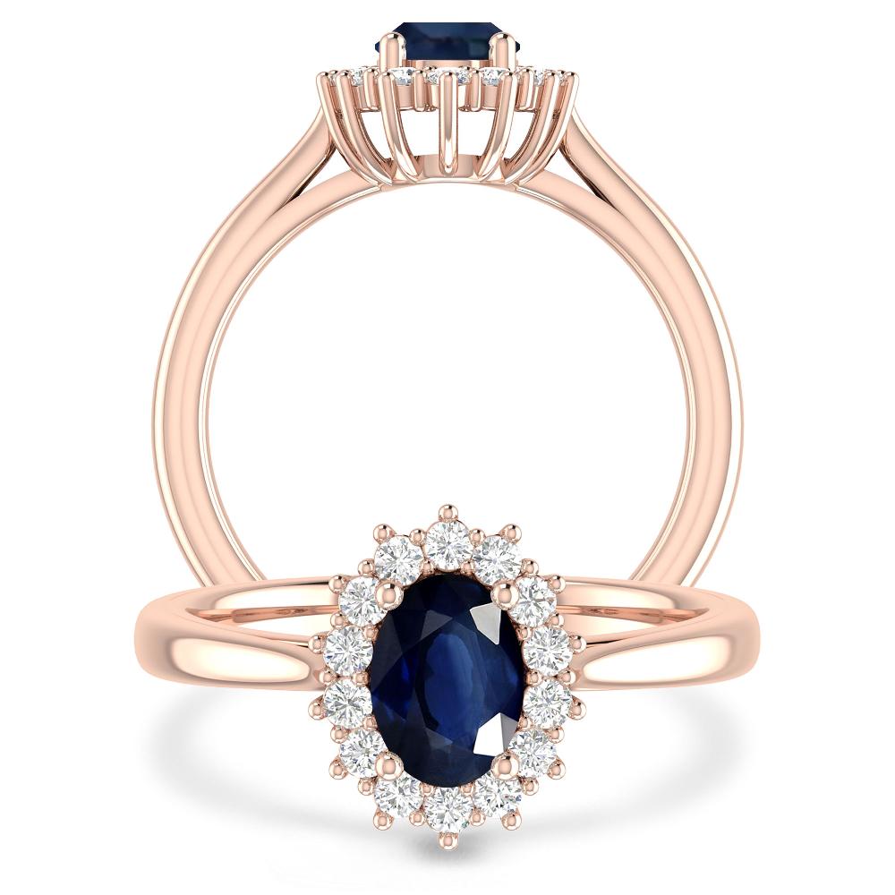 Rose Gold - Sapphire