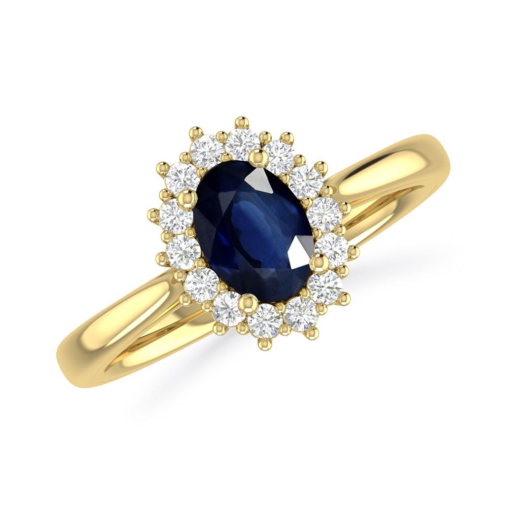 Yellow Gold - Sapphire