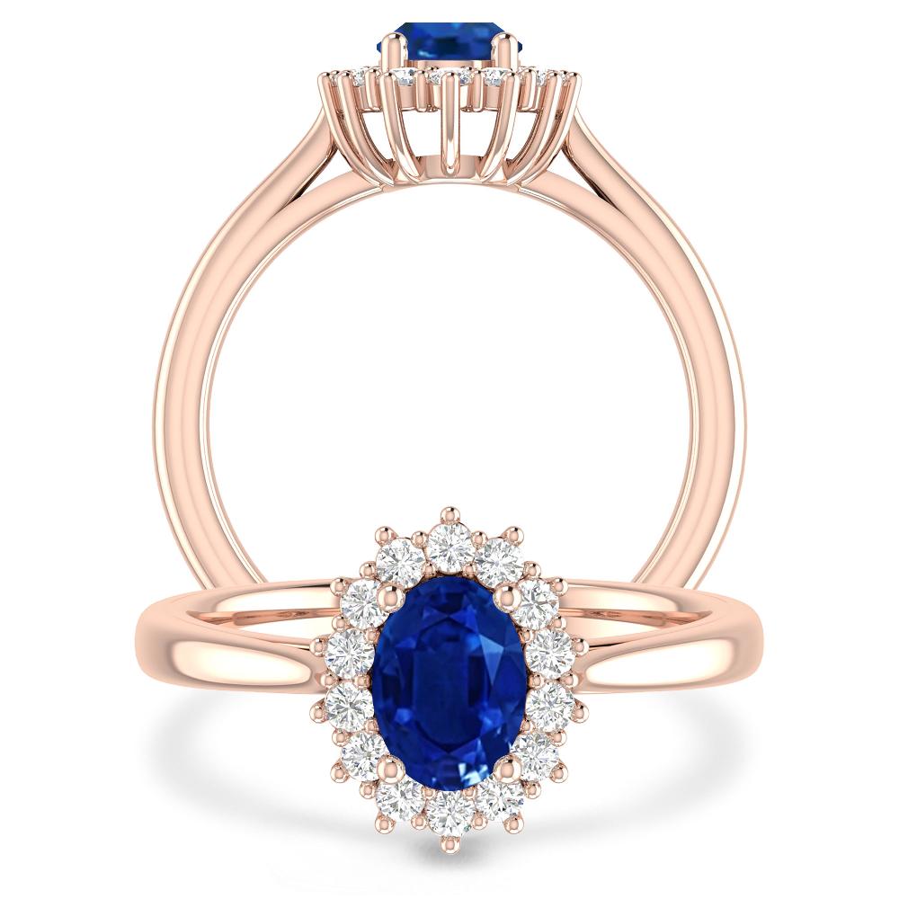 Rose Gold - Sapphire