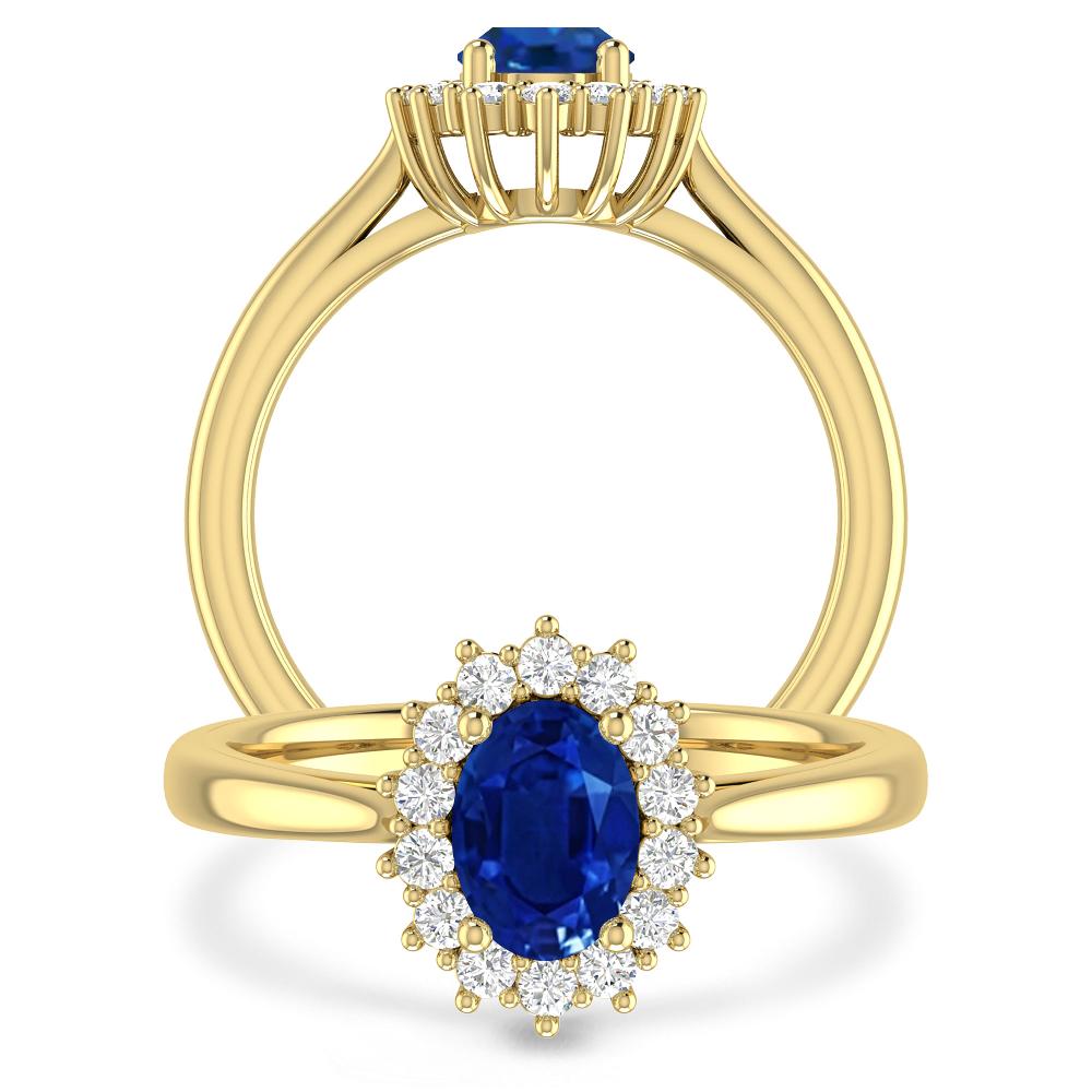 Yellow Gold - Sapphire