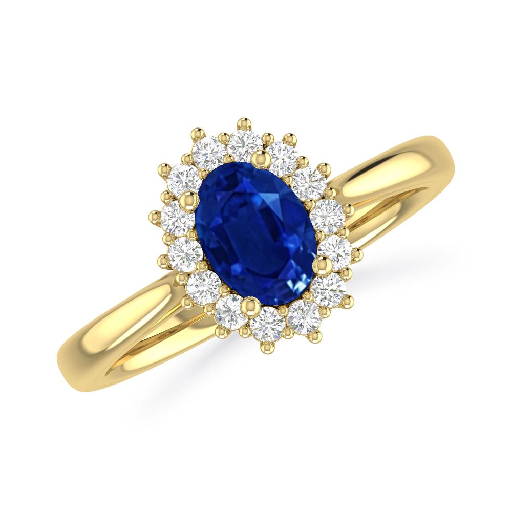 Yellow Gold - Sapphire