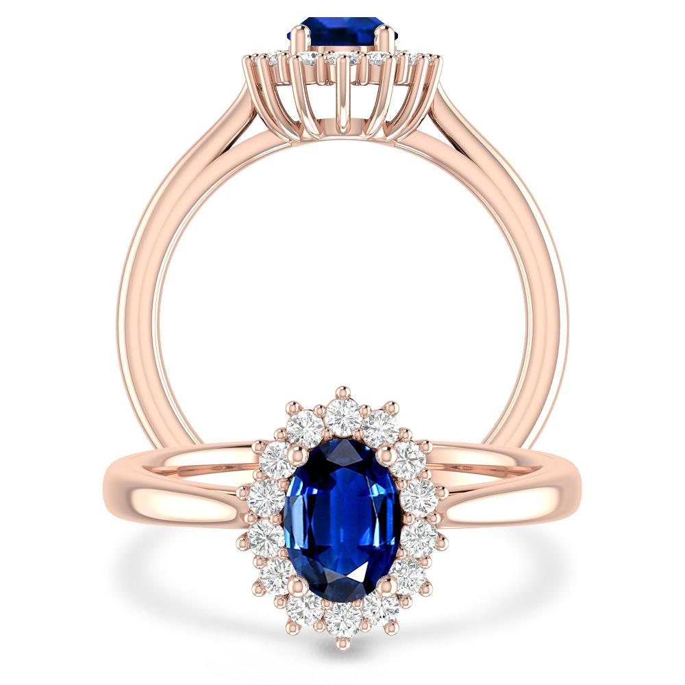 Rose Gold - Sapphire