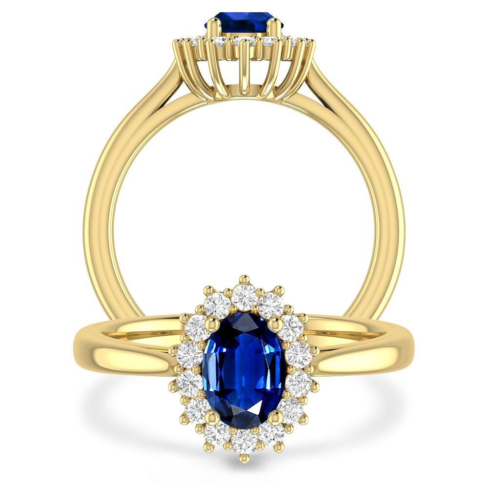 Yellow Gold - Sapphire