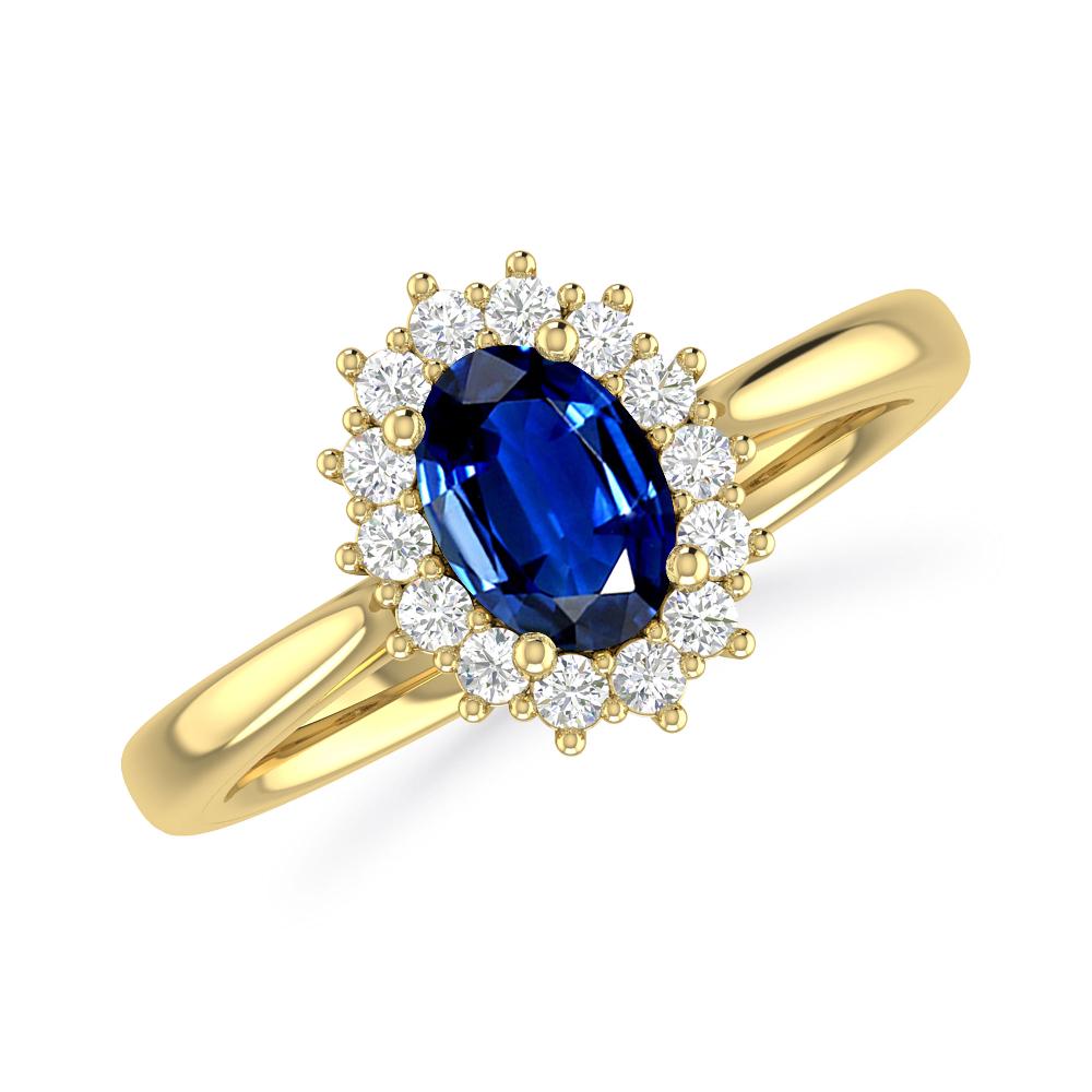 Yellow Gold - Sapphire