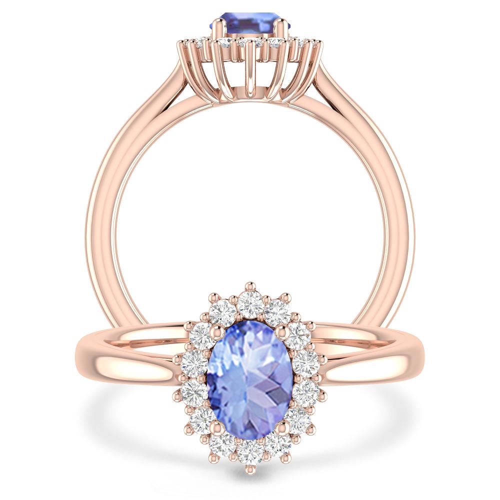 Rose Gold - Tanzanite