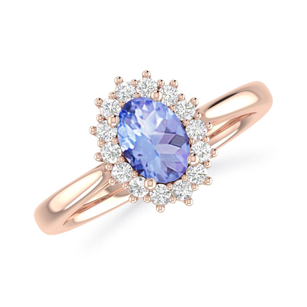 Rose Gold - Tanzanite