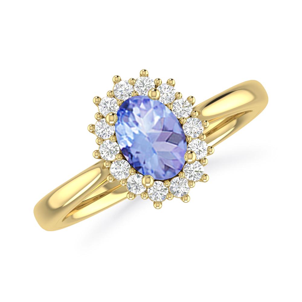 Yellow Gold - Tanzanite