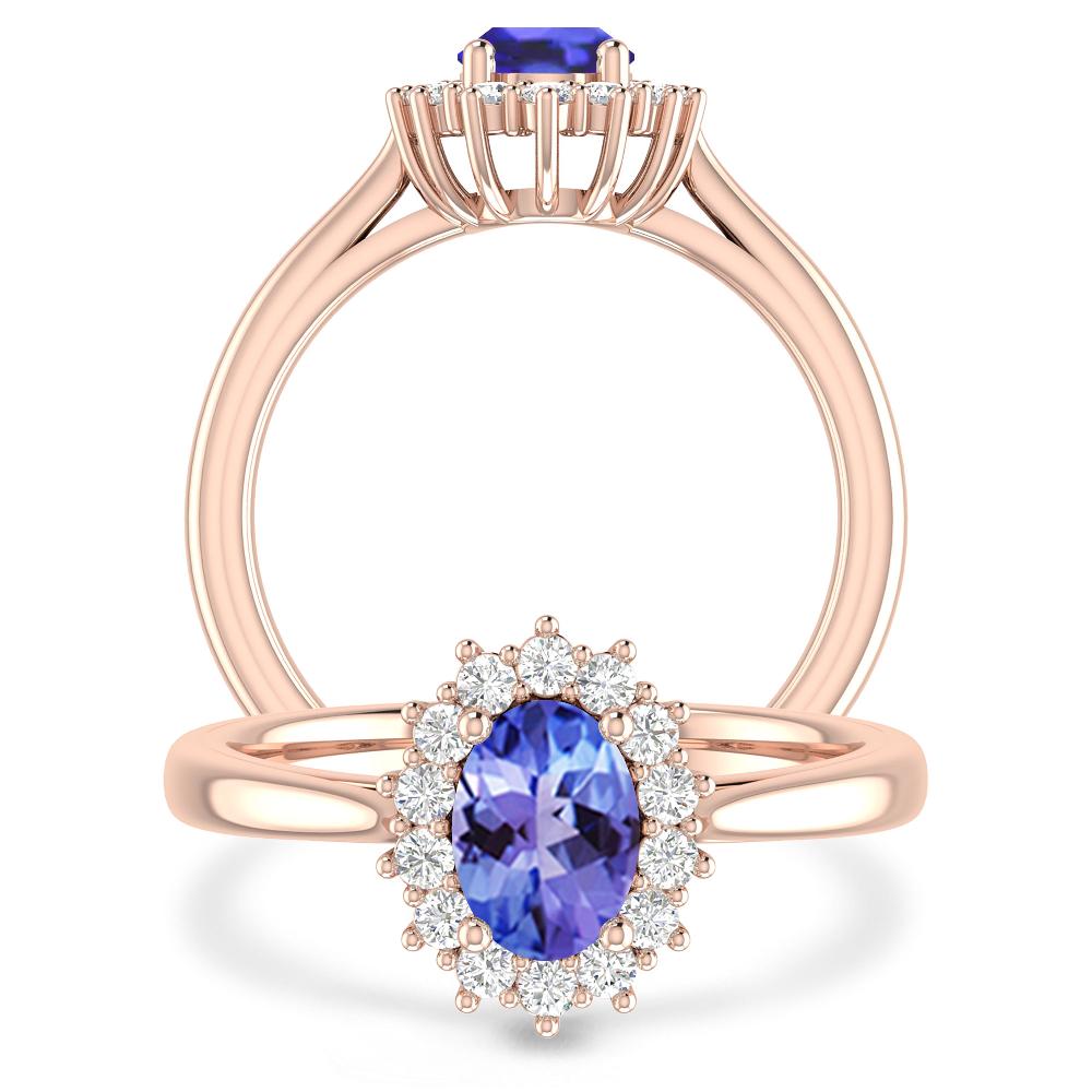 Rose Gold - Tanzanite