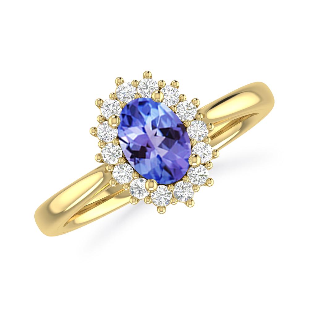 Yellow Gold - Tanzanite