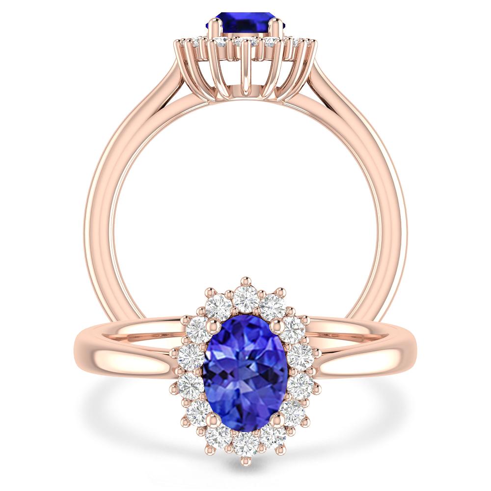 Rose Gold - Tanzanite