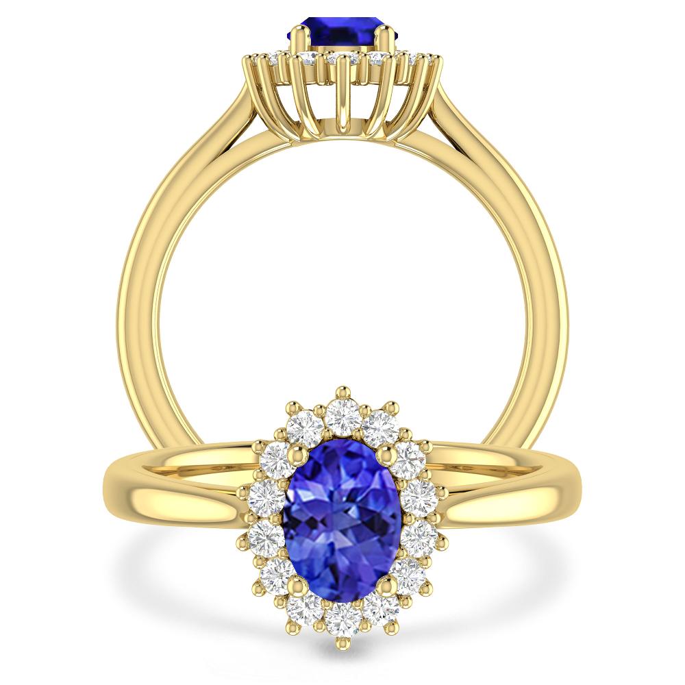 Yellow Gold - Tanzanite