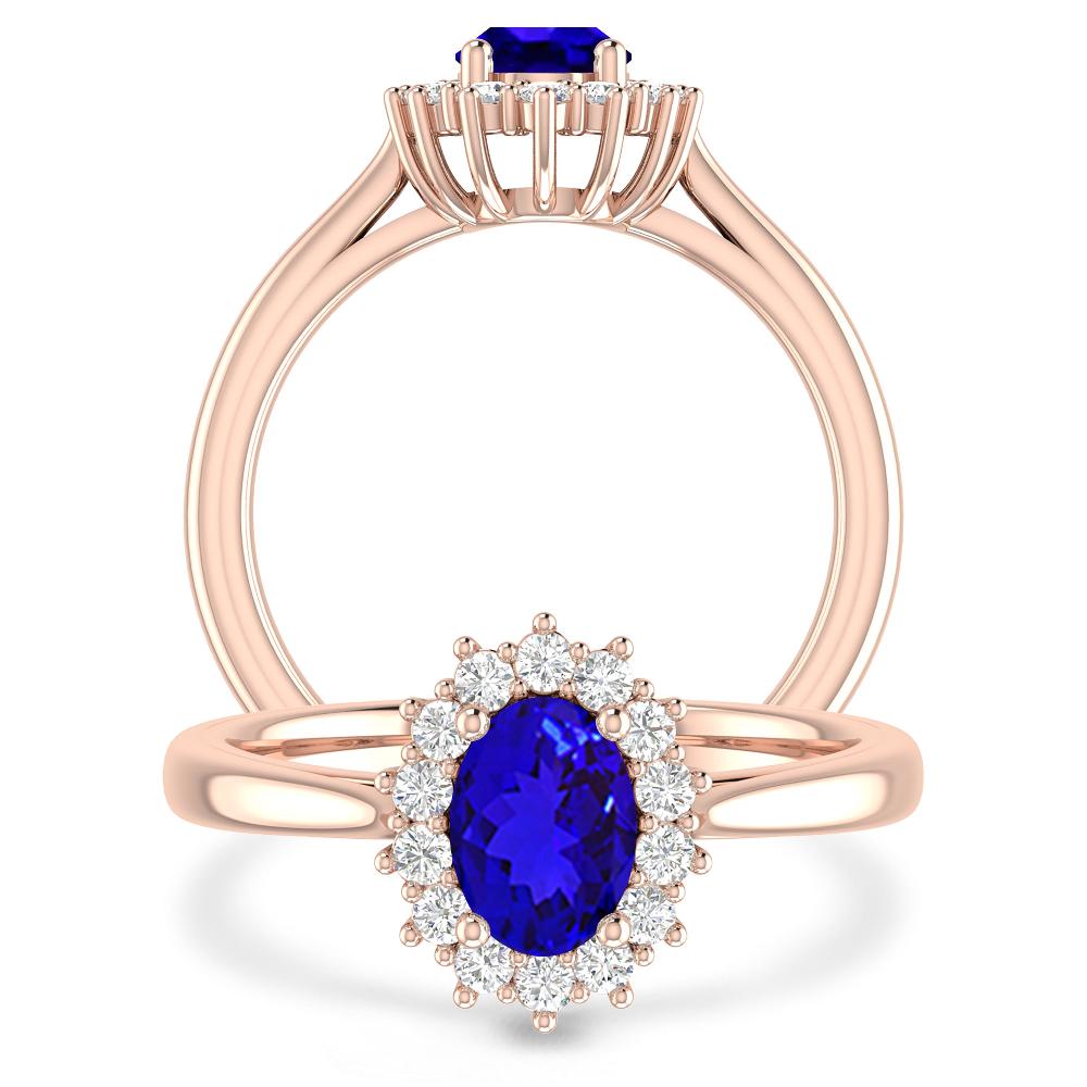 Rose Gold - Tanzanite