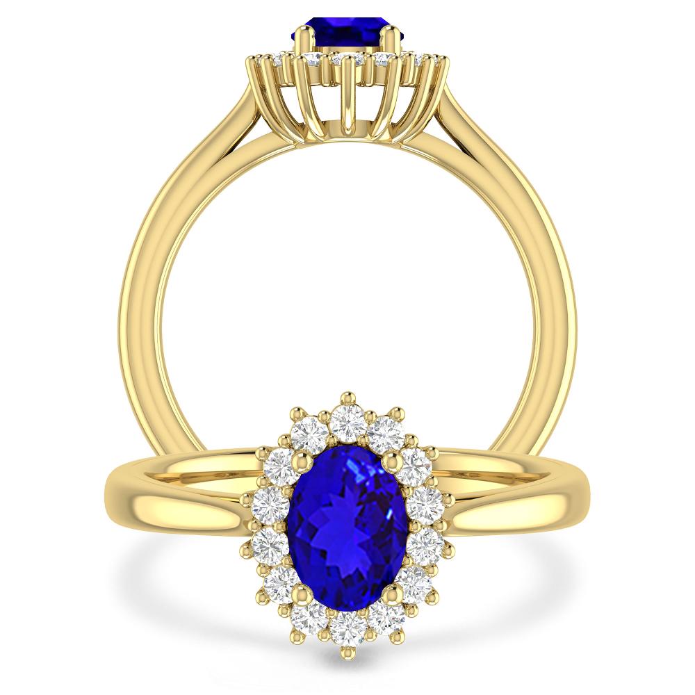 Yellow Gold - Tanzanite