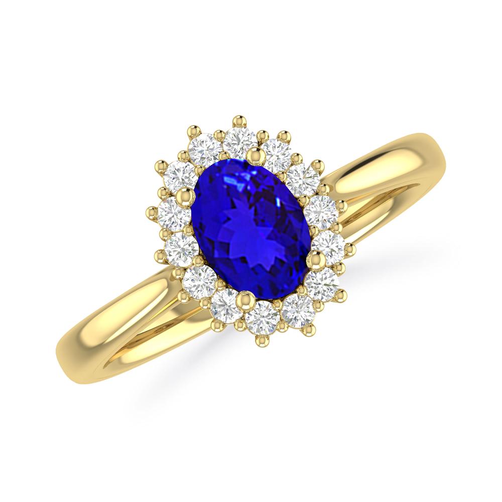 Yellow Gold - Tanzanite