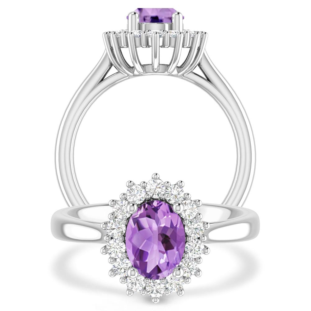 White Gold - Amethyst