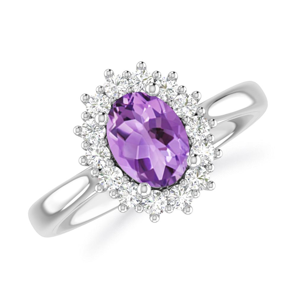 White Gold - Amethyst