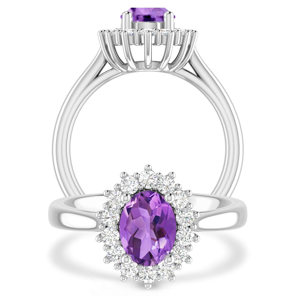 White Gold - Amethyst