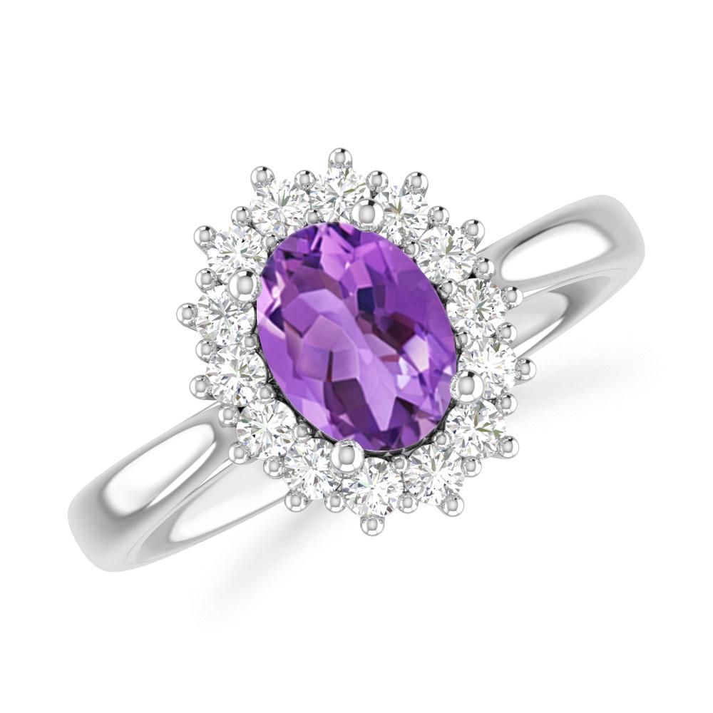 White Gold - Amethyst