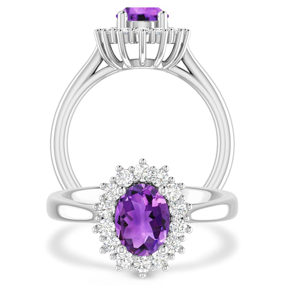 White Gold - Amethyst