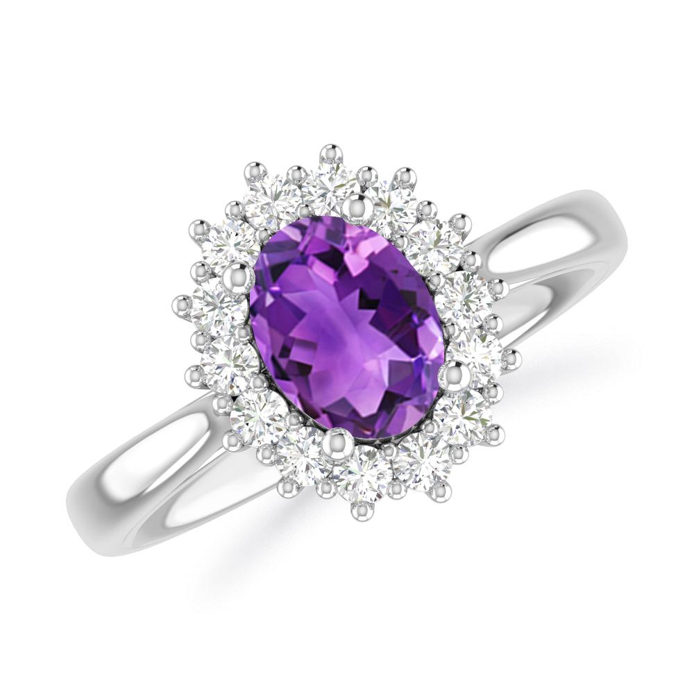 White Gold - Amethyst